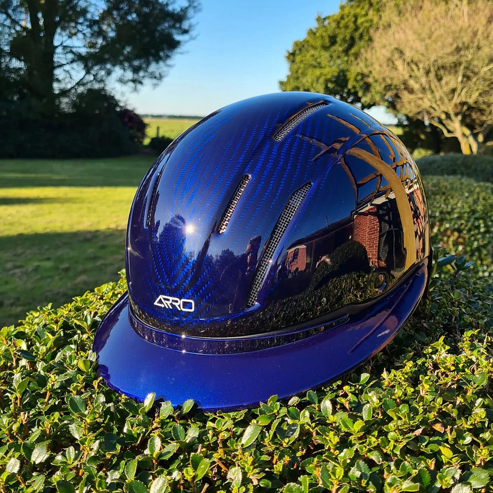 ARRO Helmet in Gloss Blue - MIPS and SNELL - out of stock until sept