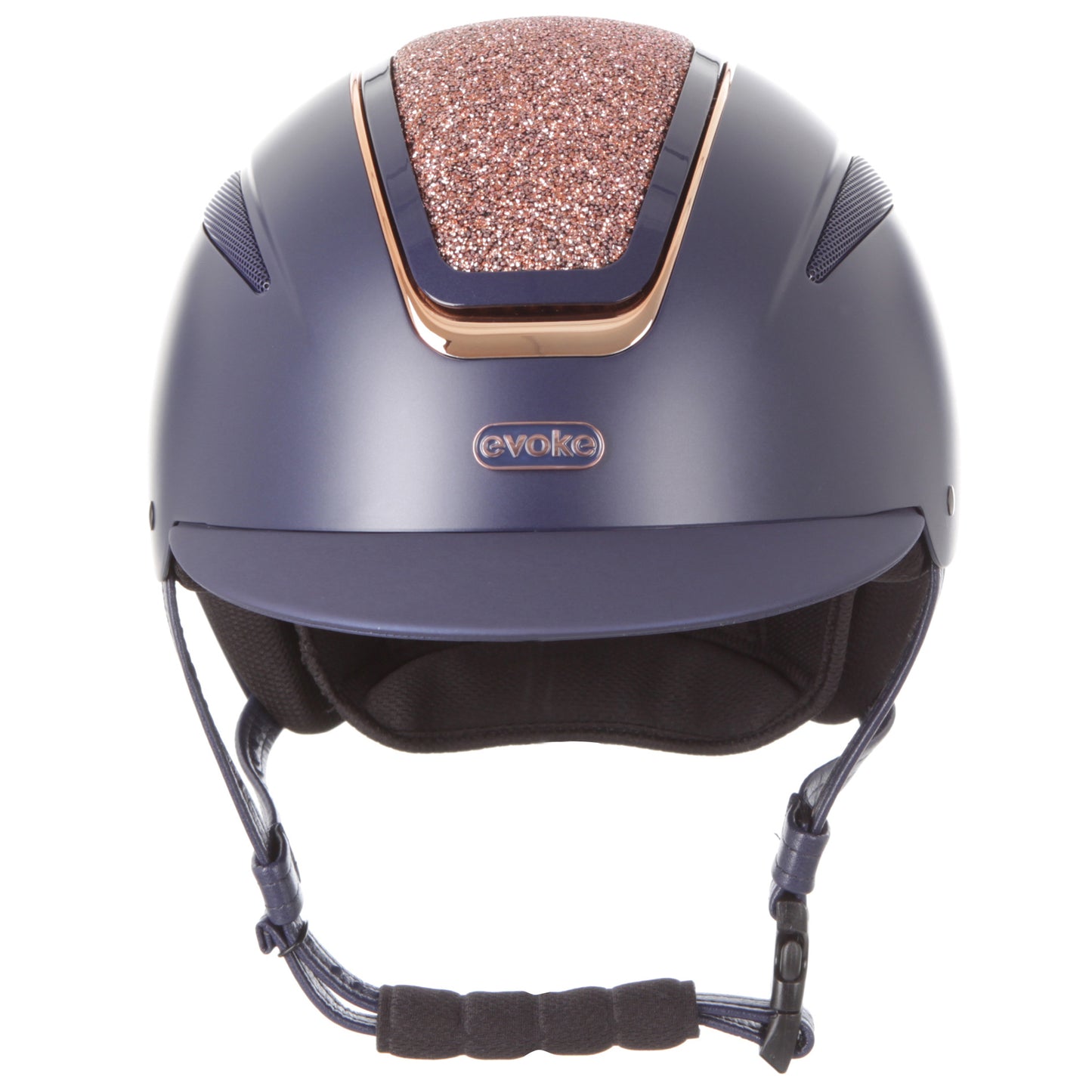 Evoke Calisto Classic Peak Navy /Rose Gold Crystal