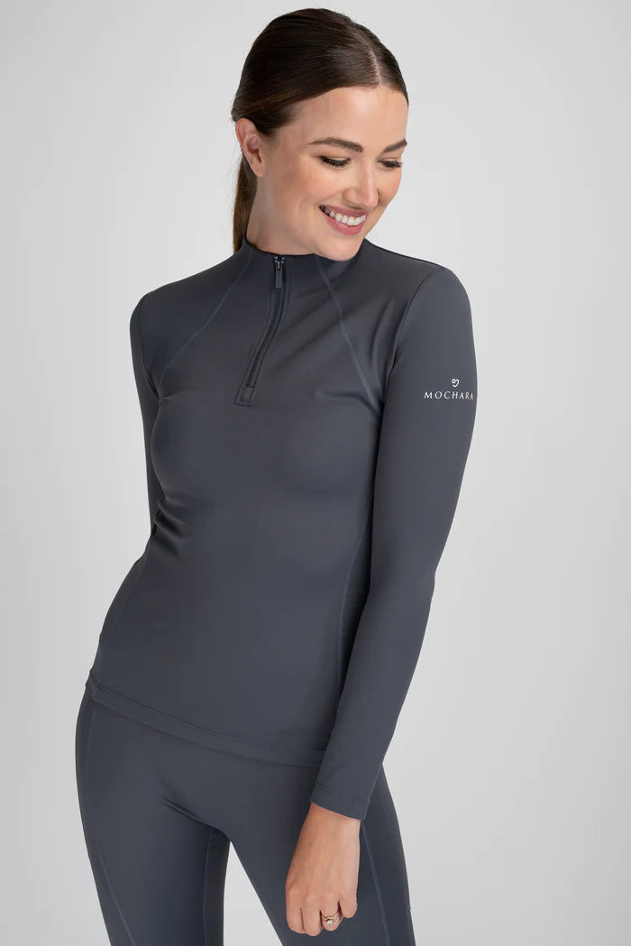 Mochara Baselayer in Charcoal Recycled Fabric