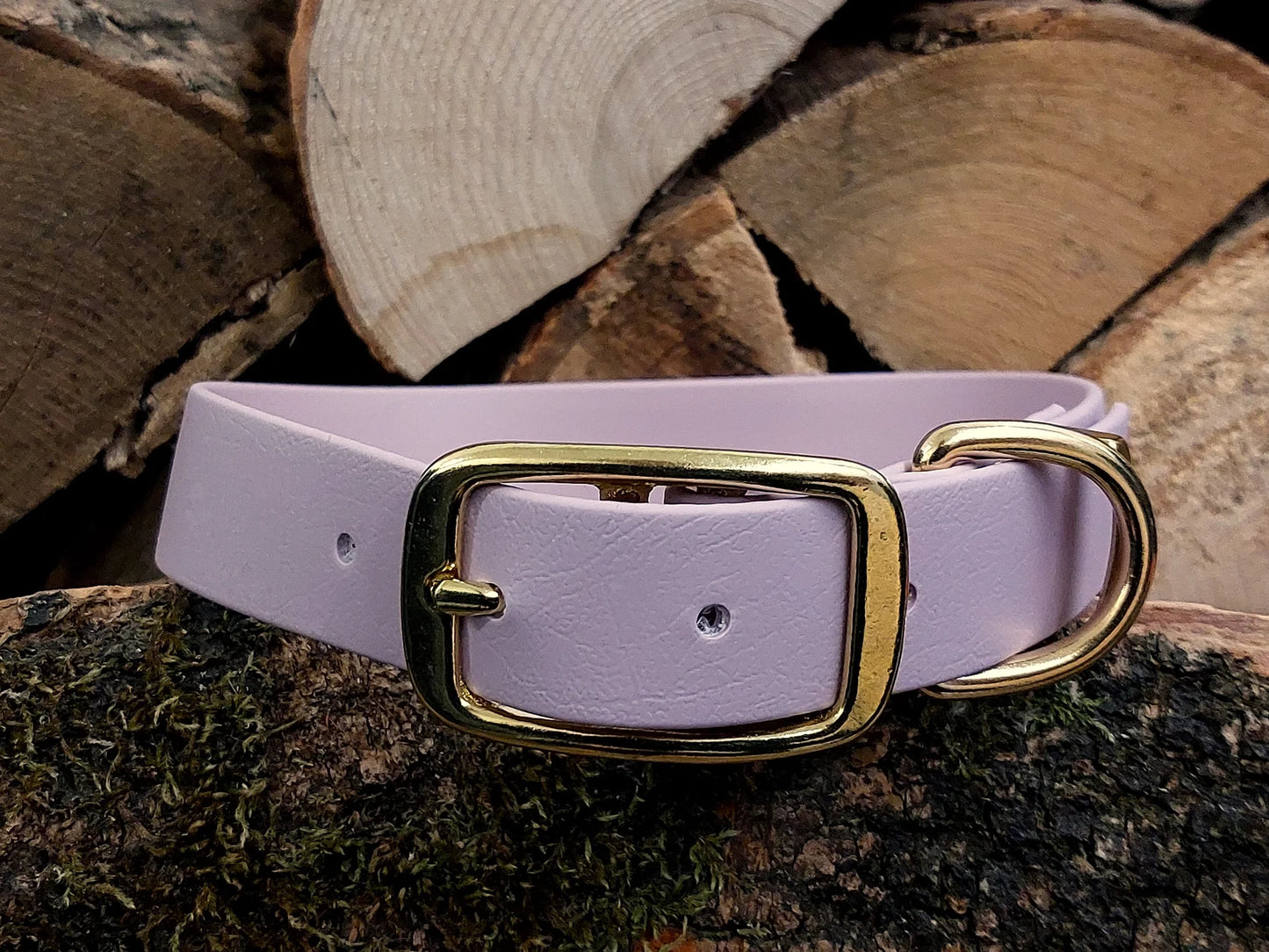 Collared Creatures Handmade Waterproof Dog Collars - Dusky Pink