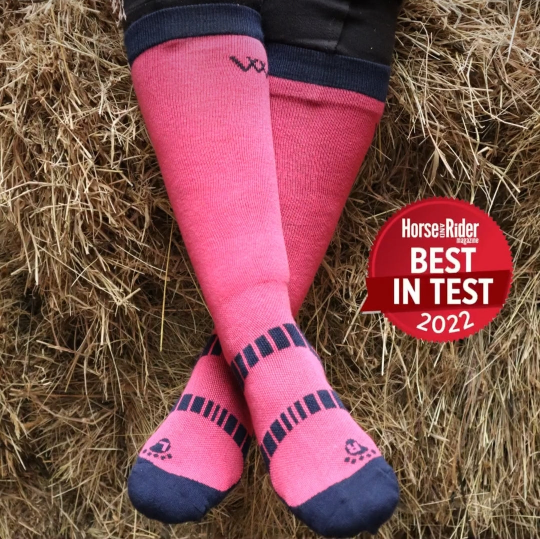 Woof Wear Warm Winter Riding Socks - Pink