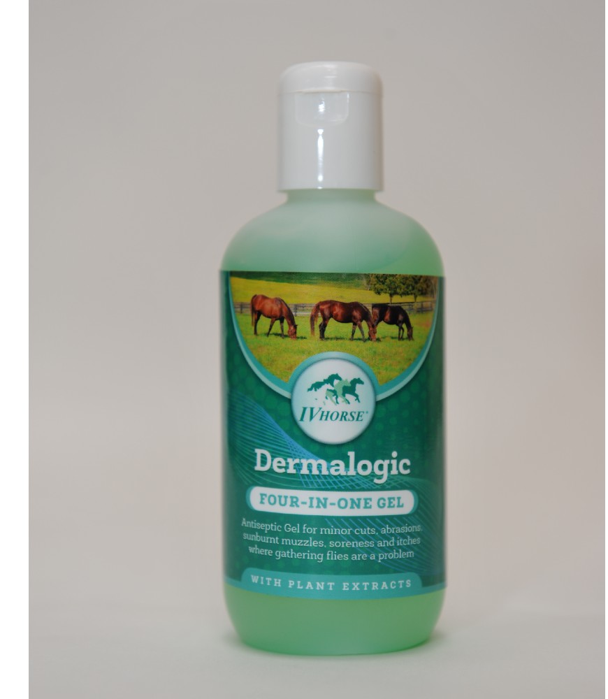IV Horse Dermalogic 4 in 1 Antiseptic Gel with Fly Repellency