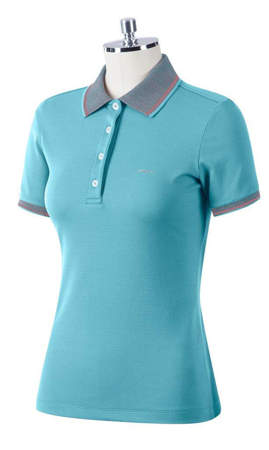 Animo Brancio Ladies Short Sleeve Polo Shirt - Lago - IT42