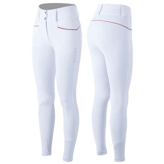 Animo Breeches Ladies's Noley Full-Grip V2 - White and Sienna -  (IT40)