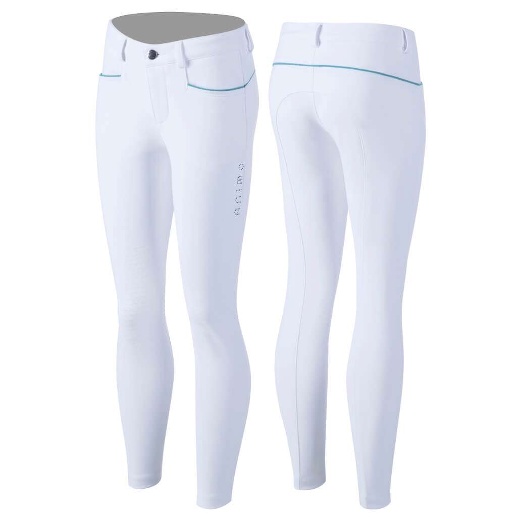 Animo Nika Breeches, Girls V3 - white and lago - IT14 (164cm)