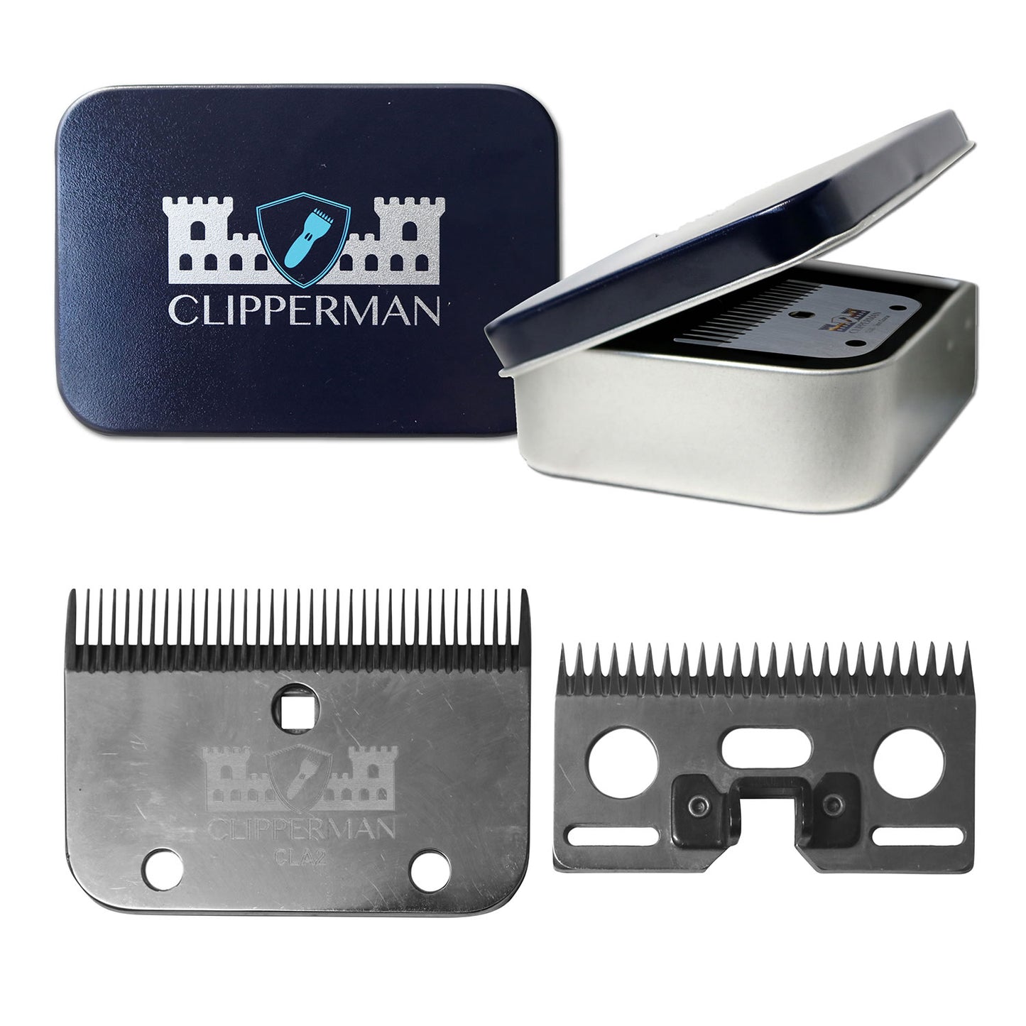 CLIPPERMAN CLA2 HIGH QUALITY STEEL BLADE SET