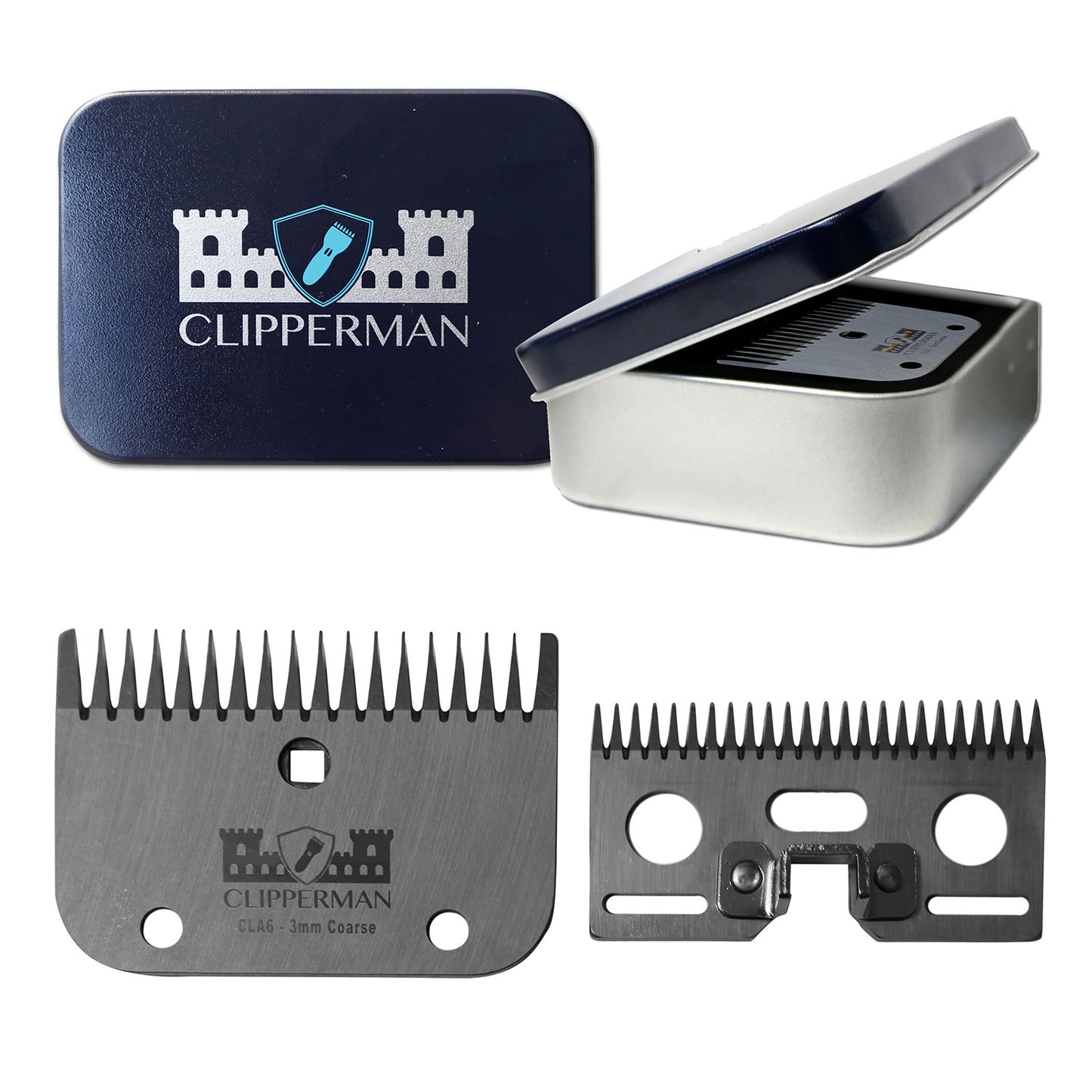 CLIPPERMAN CLA6 HIGH QUALITY STEEL BLADE SET