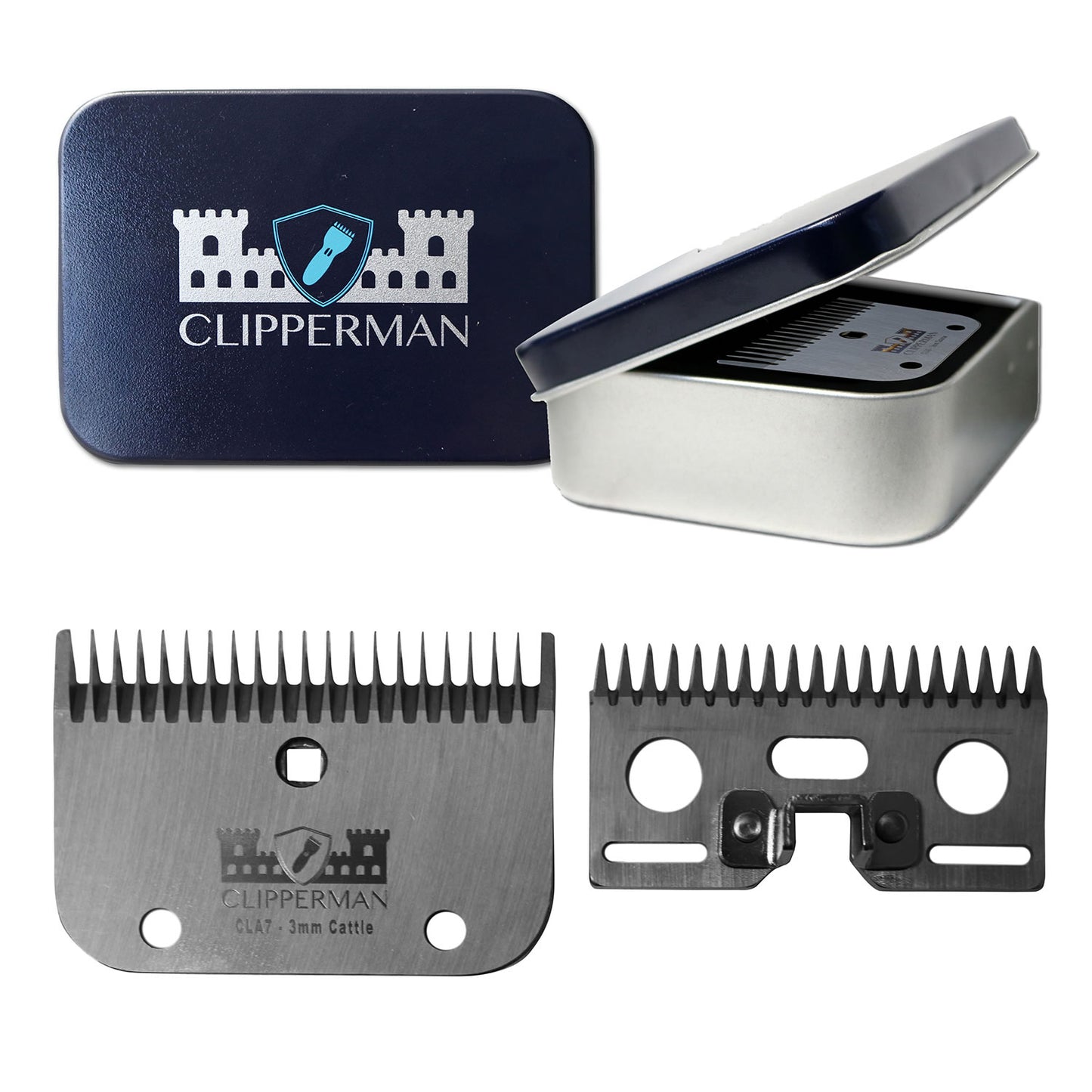 CLIPPERMAN CLA7 HIGH QUALITY STEEL BLADE SET