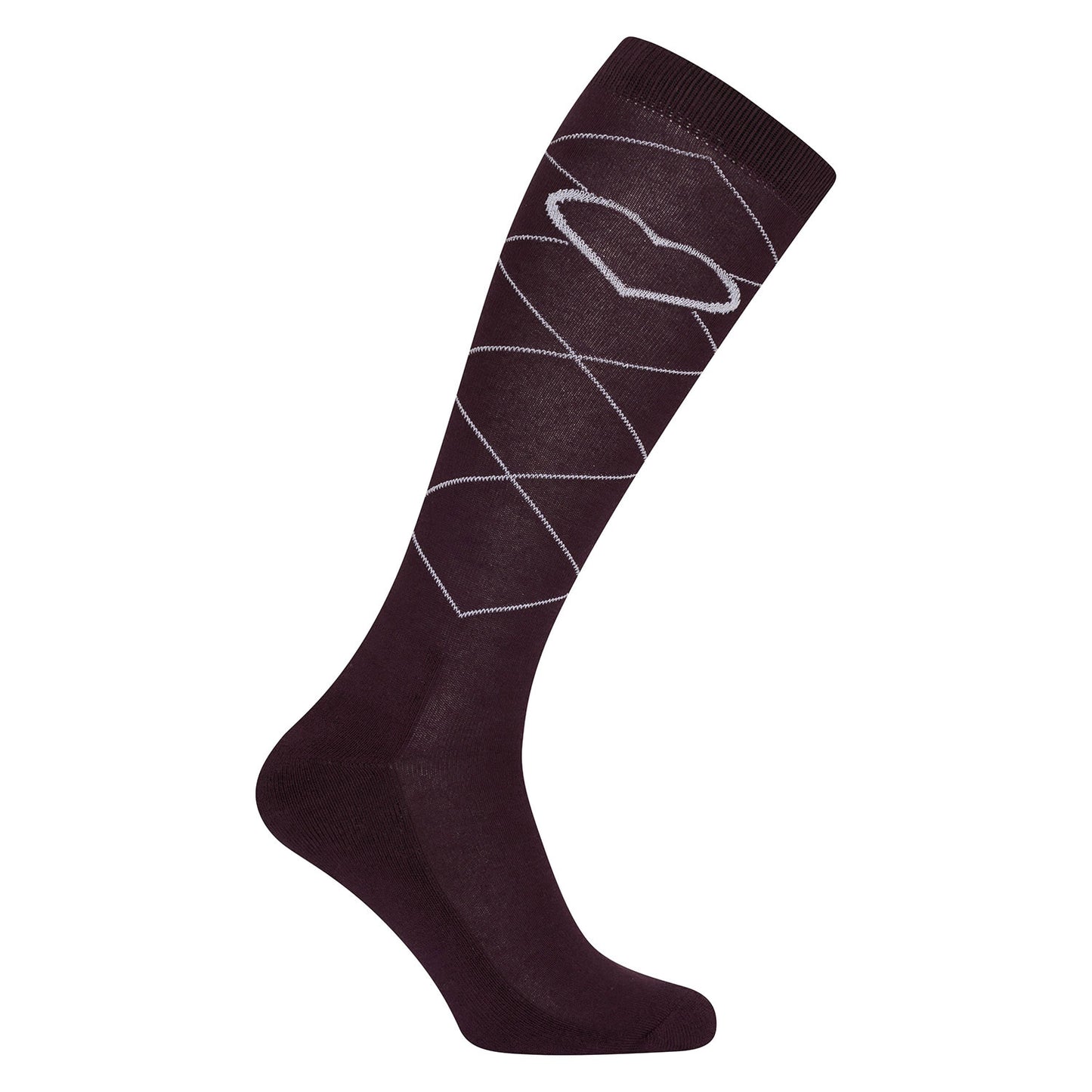 IMPERIAL RIDING SOCKS IRHIMPERIAL HEART BORDEAUX