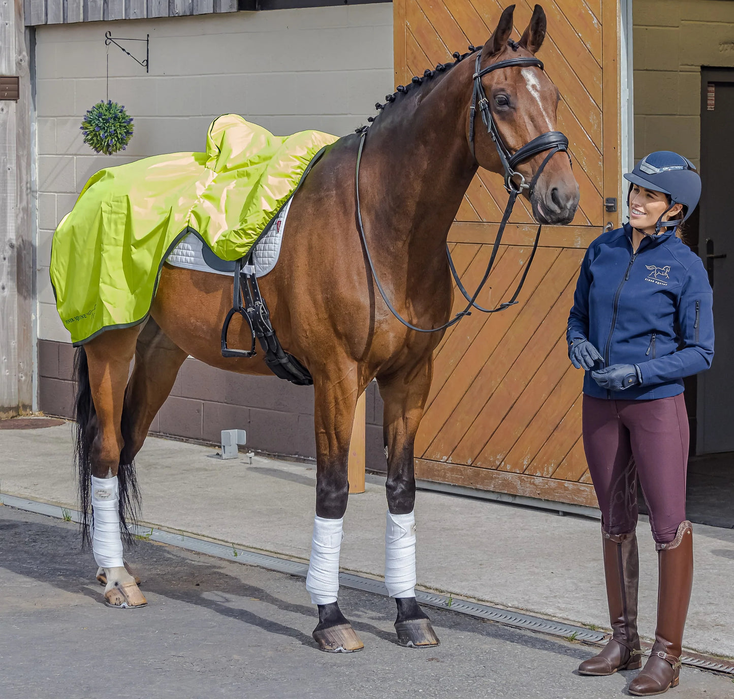 Finer Equine Hi-Vis Winter Weight Waterproof Ride - On Exercise Sheet