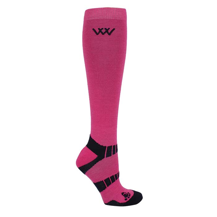 Woof Wear Warm Winter Riding Socks - Pink