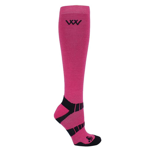 Woof Wear Warm Winter Riding Socks - Pink