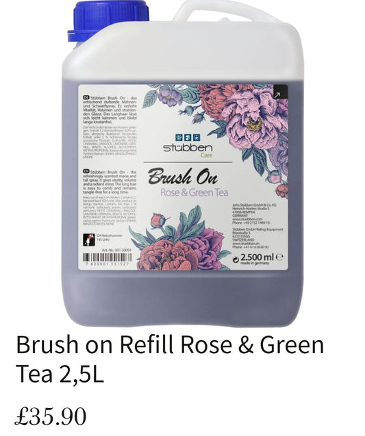 Stubben Brush On 2.5 L Refill - Rose & Green Tea