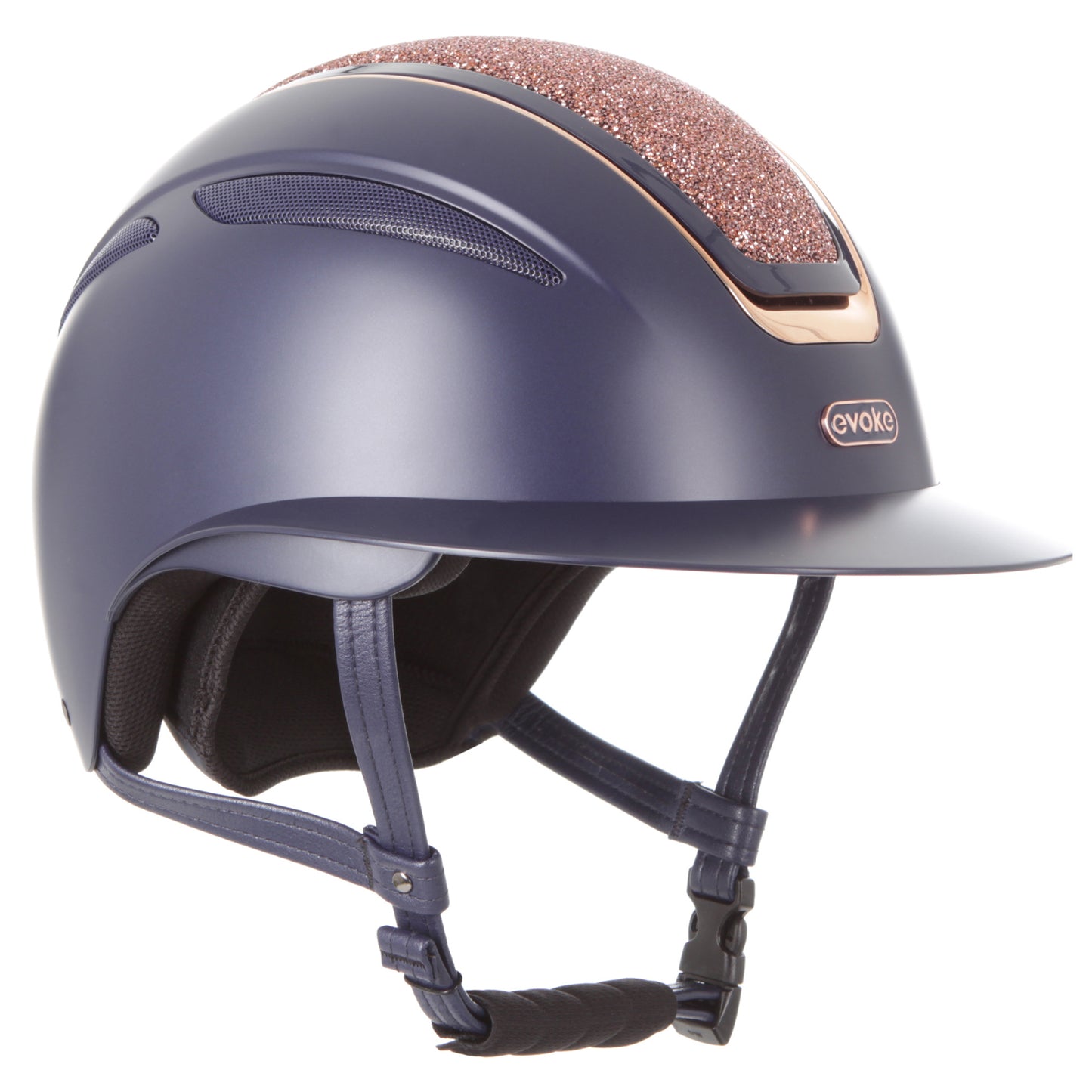 Evoke Calisto Wide Peak Navy /Rose Gold Crystal - order for mid June delivery