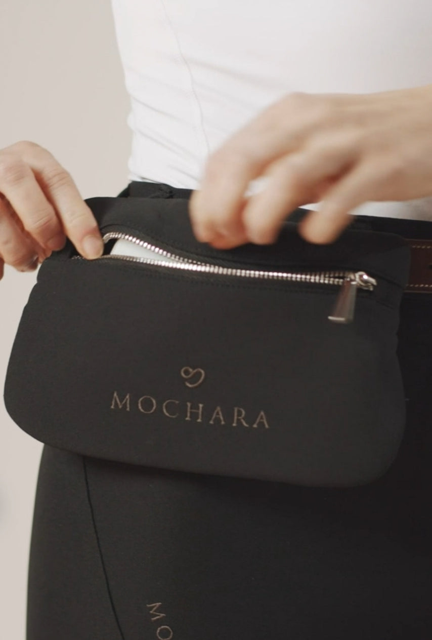 Mochara Belt Bag in Black - Recycled