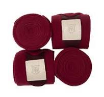 Mattes Luxury Bandages - Set of 4 Burgundy