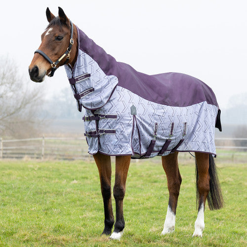 DefenceX Shield Quagga System Fly Rug - Blue/White