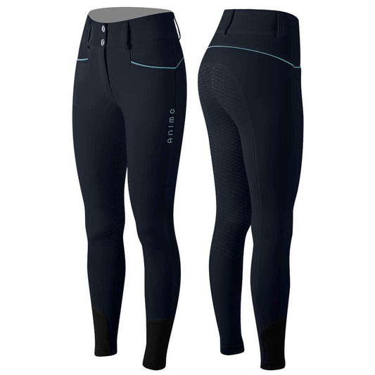 Animo Breeches Ladies's Noley Full-Grip V6 - Navy and Lago - 36 (42)